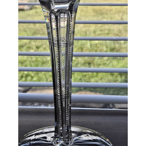 American Brilliant Period Cut Glass Crystal Compote 1880-1900 - Picture 11 of 12